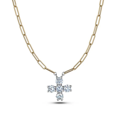 18k Gold 0.50 Cttw De Beers Forevermark Diamond Necklace