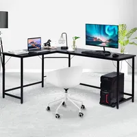 L-shaped Computer Desk Corner Workstation Study Gaming Table Home Office