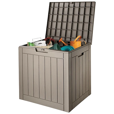 118L Outdoor Garden Deck Box Container Patio Storage Box With Lockable Lid And Side Handles