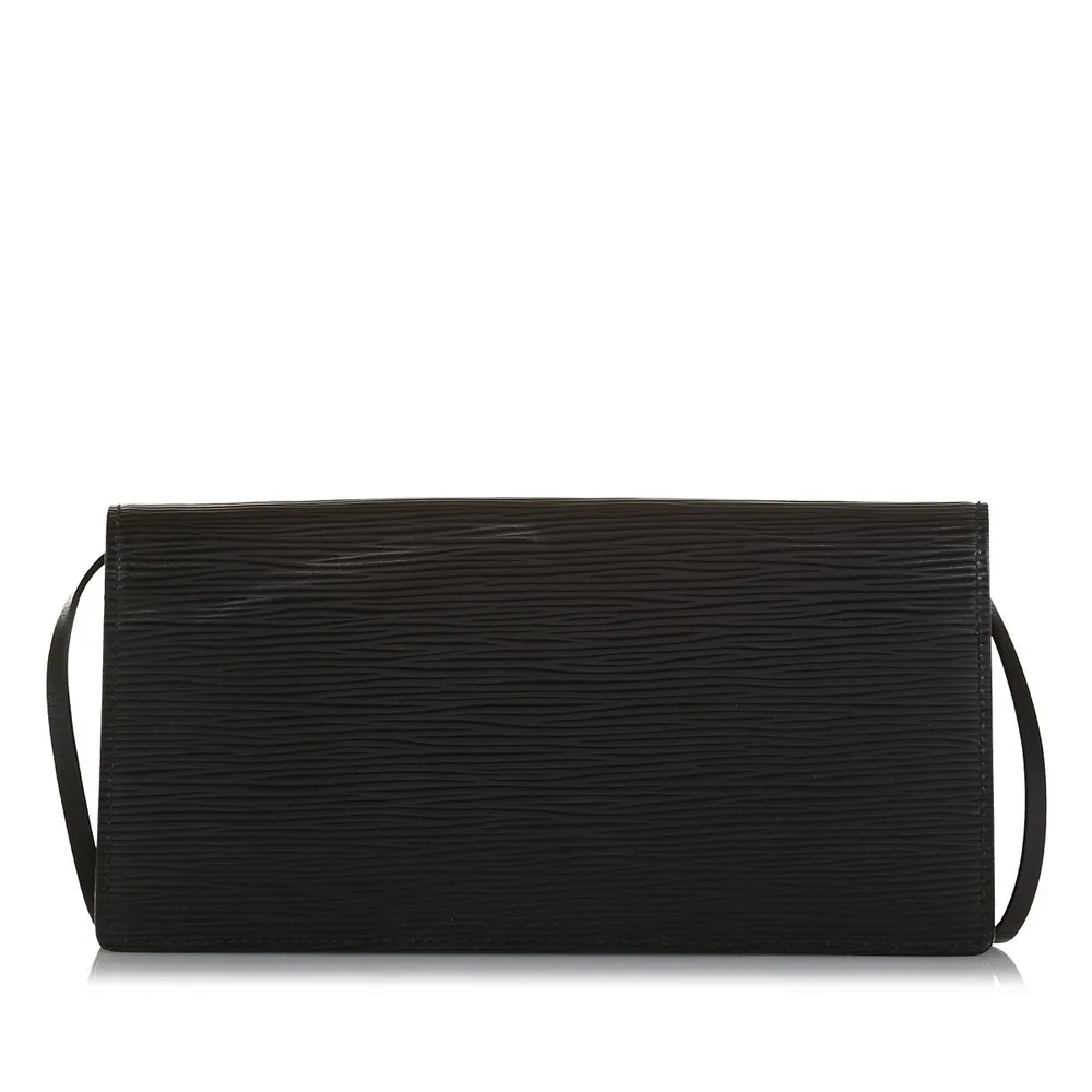 Louis Vuitton Noir Epi Leather Honfleur Clutch Bag