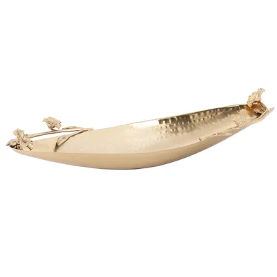 Boat Shaped Tray Eldora Satin Gold