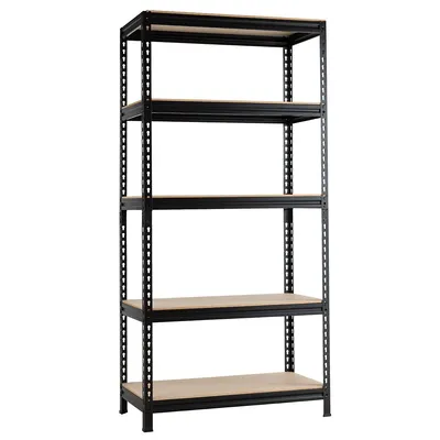 5-tier Metal Storage Shelves 60''73'' Garage Rack Adjustable