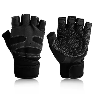 Workout Gloves Weight Lifting Gym With Wrist Wrap Support For Men Women