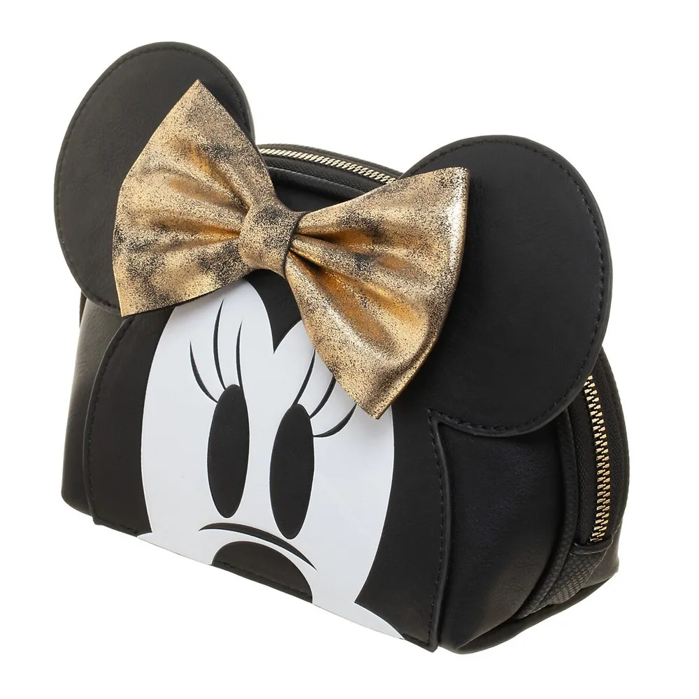 Disney Mickey & Minnie Mouse Face Womens 2-in-1 Wristlet & Clutch Wallet