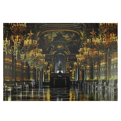 Led Lighted Famous Paris Opera House France Grand Foyer Canvas Wall Art 15.75" X 23.5"
