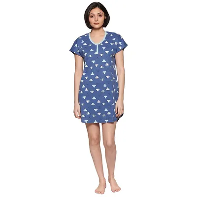 The Short Sleeve Cotton Gown