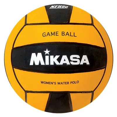 W5509 Water Polo Ball - Nfhs Approved Competition Ball For Women, Yellow & Black Size 4