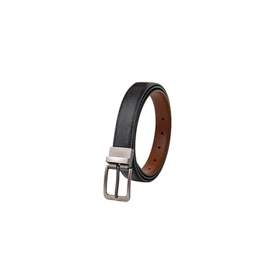 Leather One-size -reversible And Adjustable Belt