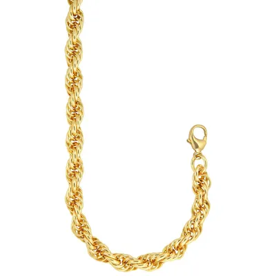 18kt Gold Plated 24" Large Rope Chain Necklace