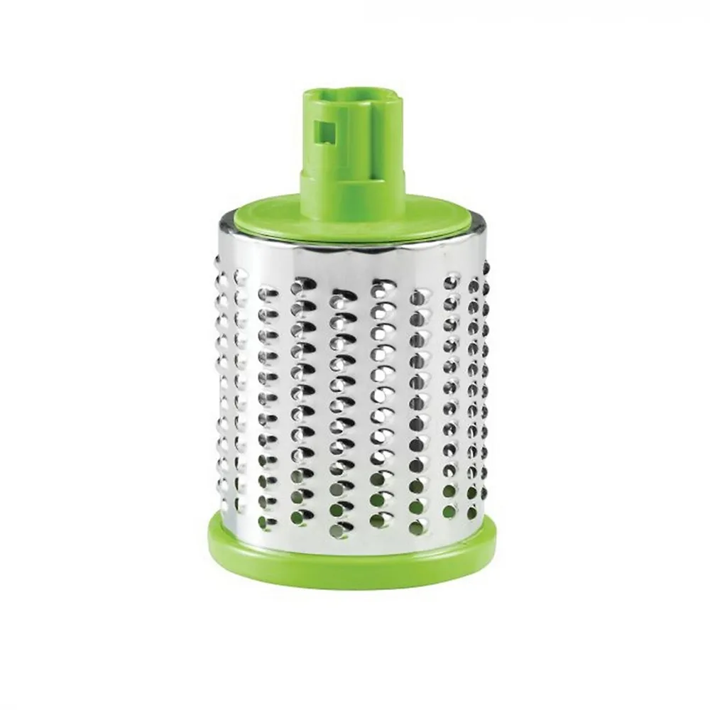Rotary Grater, 3 Interchangeable Barrels, Suction Cup Base