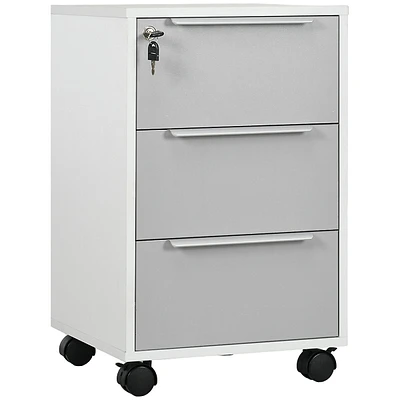 Lockable Filing Cabinet With 3 Drawers