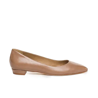 Fritz Leather Pointed Flat