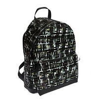 Ff Zucca Nylon Multicolor Camouflage Print Large Backpack