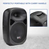 Inch Spa- Portable Professional Pa Lightweight Speaker, Loud Amplifier System With Equalizer, Bluetooth, Sd Card Slot, Usb, Mp3