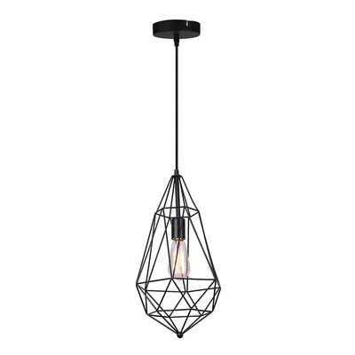 Pendant Light, 9.8'' Width, From The Shadow Collection, Black