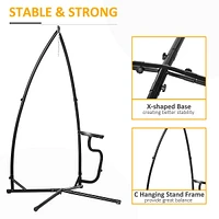 Hanging Hammock Chair Stand Metal C-stand For Hammock Chair