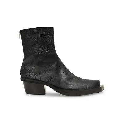 Tex Toad-Print Leather Boots