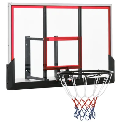 Wall Mounted Basketball Hoop Mini Hoop With 43'' Backboard