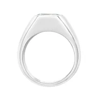 Silver White Topaz Ring