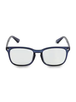 Tina 50MM Square Blue Lens Glasses