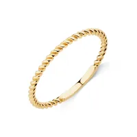 Twisted Band Ring 10kt Yellow Gold