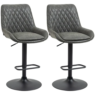 Adjustable Counter Height Bar Stools Set Of 2