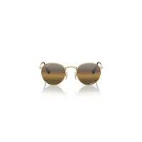 Round Metal Chromance Polarized Sunglasses