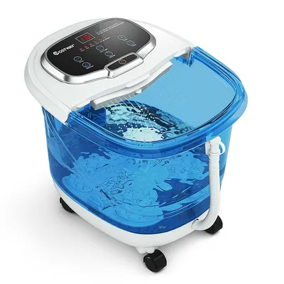 Portable Foot Spa Bath Motorized Massager Electric Feet Salon Tub W/shower Timer