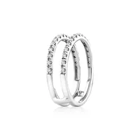 Enhancer Ring With 0.25 Carat Tw Of Diamonds In 14kt White Gold
