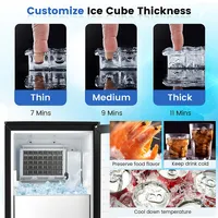 Built-in Ice Maker Free-standing/under Counter Machine 80lbs/day W/ Drain Pump