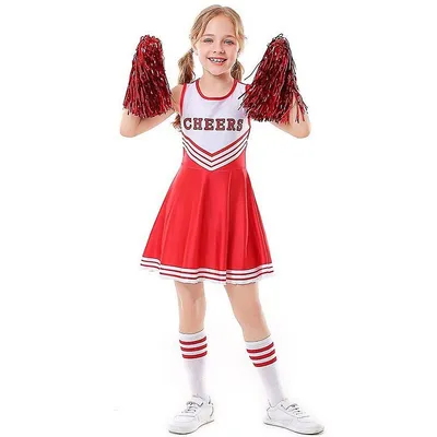 Cheerleader Red Girls Costume