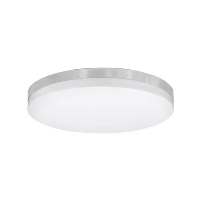 Round Ceiling Light With Integrated Leds, 15" Diameter, 3 Color Options, From The Valerio Collection