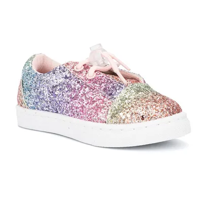 Girl's Toddler Rainbow Glitter Sneaker