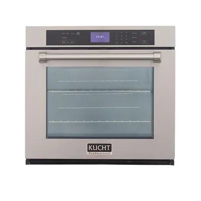 Kucht 30in. Single Electric Wall Oven With True Convection And Self-cleaning In Stainless Steel