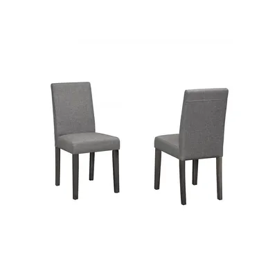 Grey Linen Chairs (2 Chairs)