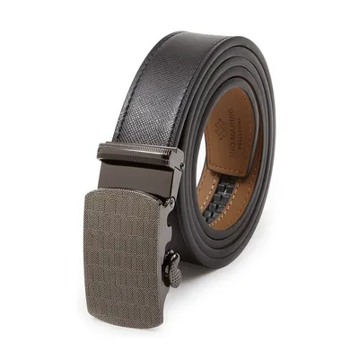 Filigree Crafted Leather Ratchet Belt