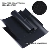 BBQ Grill Mat Set of 5 Non Stick Barbecue Mats for Charcoal, Gas or Electric Grill 15.75 x 13"