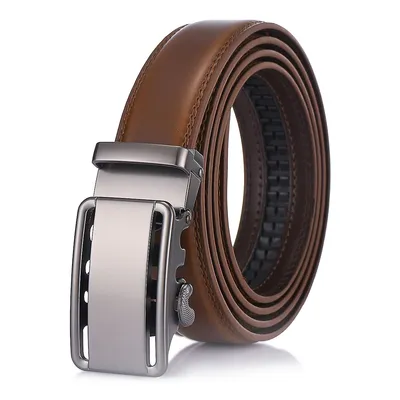 Classic Bilinear Leather Ratchet Belt