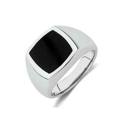 Ring With Black Onyx Sterling Silver
