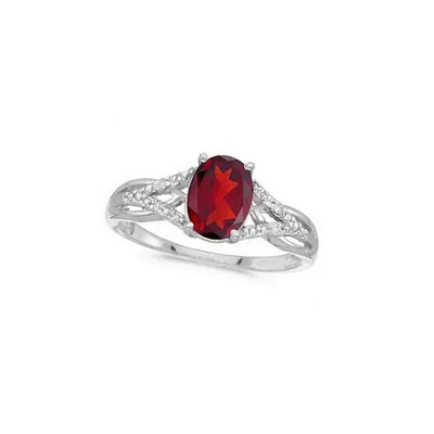 Oval Ruby And Diamond Cocktail Ring 14k Gold (1.52 Ctw