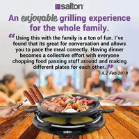 Tpg315 Round Party Grill And Raclette 6 Persons