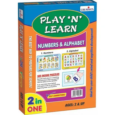 Creative's Play ‘n’ Learn - Numbers And Alphabet, Multi Color