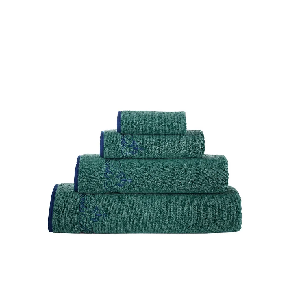 Brooks Brothers Herringbone 6 Pcs Towel Set - Navy