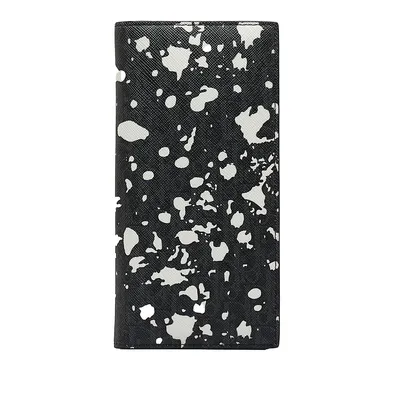 Pre-loved Dior × Kris Van Assche Oblique Paint Splatter Wallet