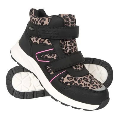 Childrens/kids Jupiter Adaptive Leopard Print Walking Boots