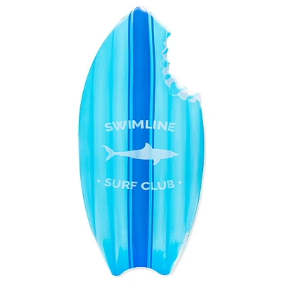 73" Blue Shark Bite Surfboard Swimming Pool Inflatable Raft