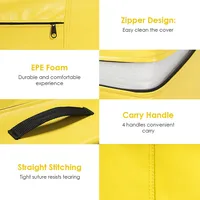 Incline Gymnastics Mat Cheese Wedge Tumbling Mat W/zipper Handle Home
