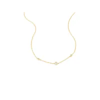 Necklace With 0.10 Carat Tw Of Diamonds In 10kt Yellow Gold