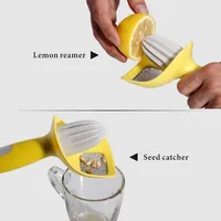 4-in-1 Lemon Citrus Tool With Citrus Zester & Channel Knife & Citrus Reamer & Grater