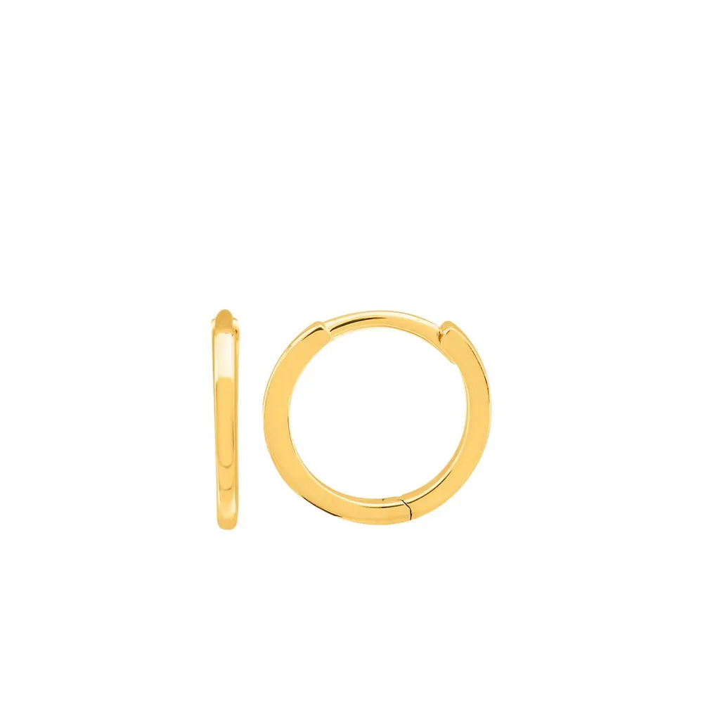 10k Gold Medium Huggie Earring